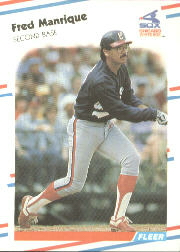 1988 Fleer Baseball Cards      406     Fred Manrique